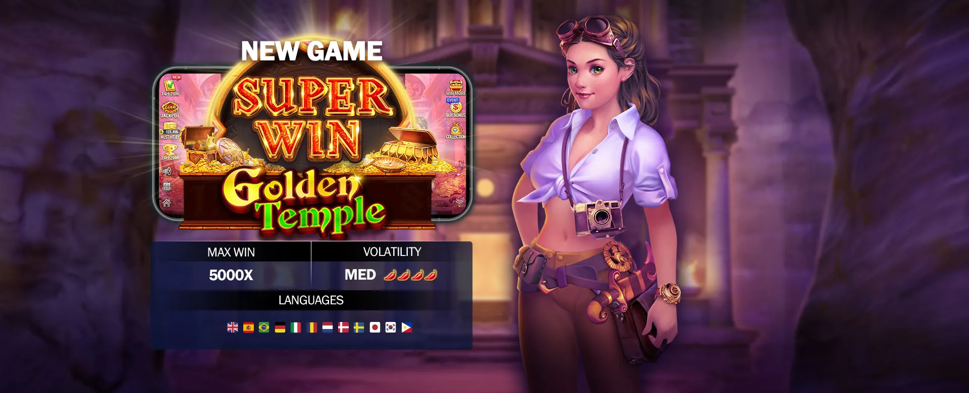 Slotvip new games banner with vibrant graphics